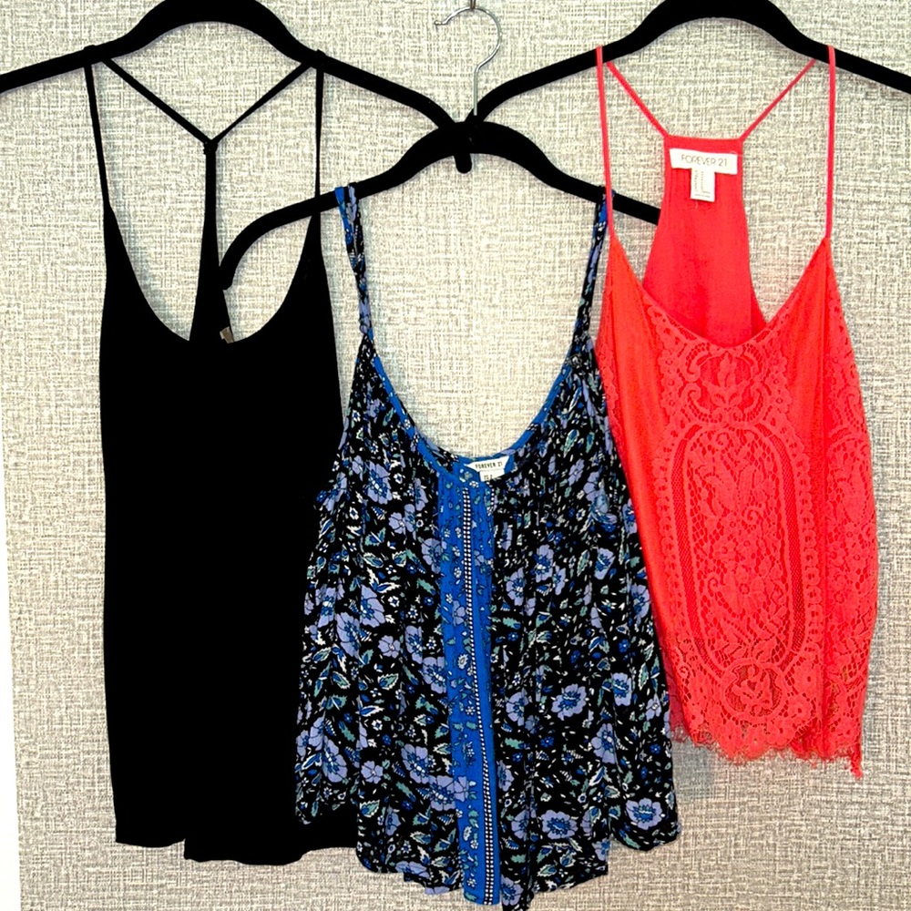 Bundle THREE  Forever 21 Tank Tops *LOT